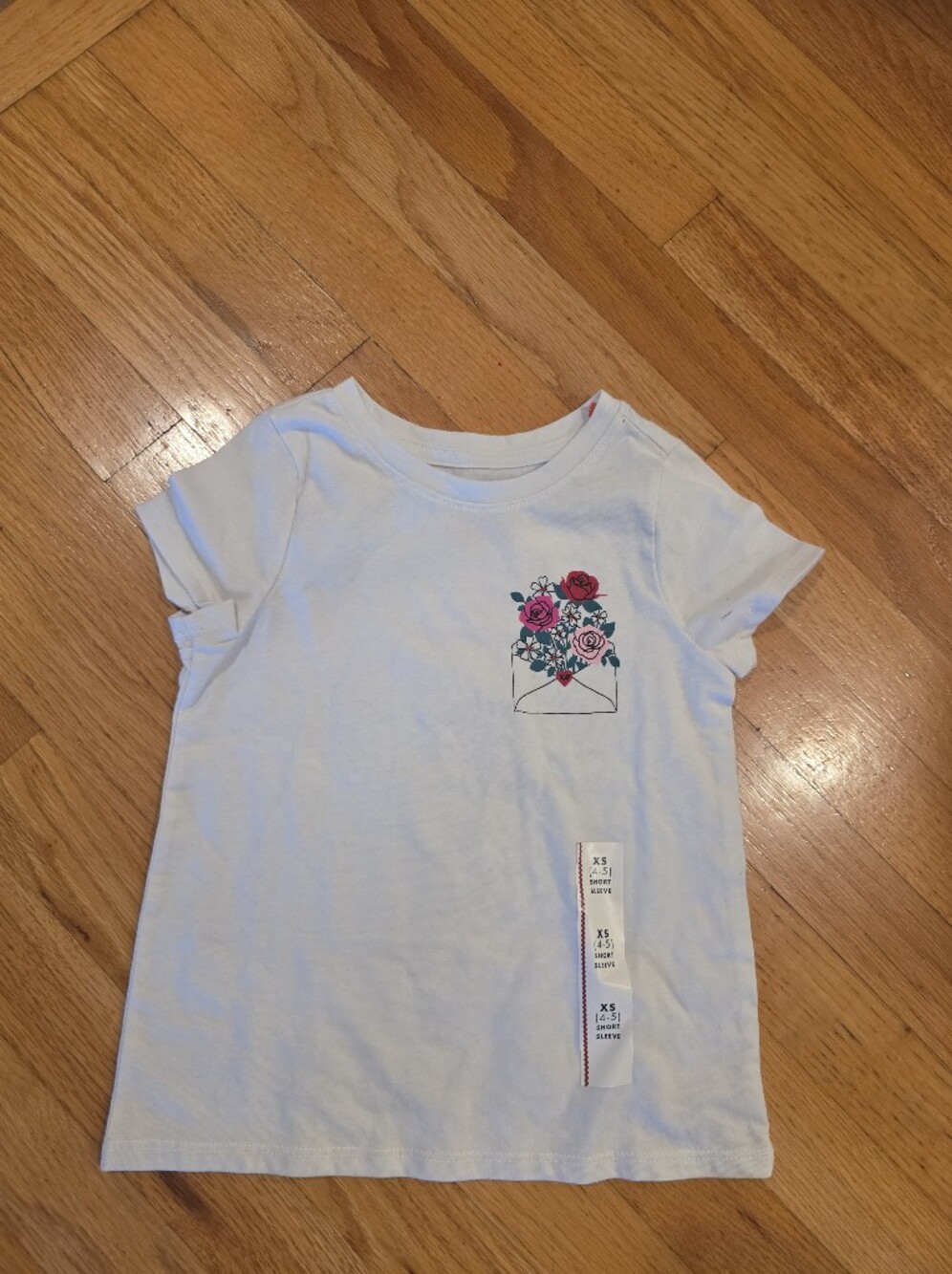 Cat & Jack Rose Envelope Design Tee